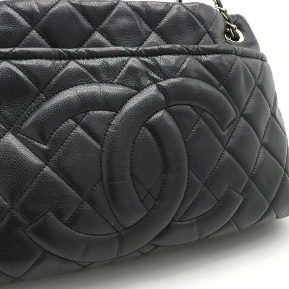 Pre Loved chanel PST Petit Shopping Quilted Tote Women black | black Tote Bags - Picture 7 of 8